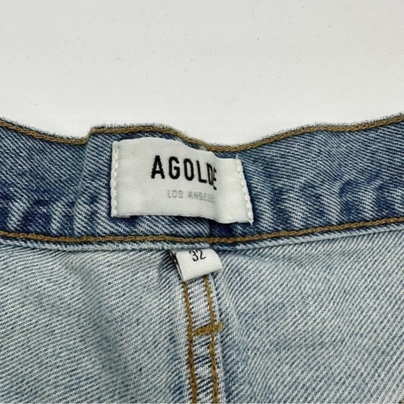 AGOLDE Parker long denim shorts size 32 B1331 - Picture 5 of 8
